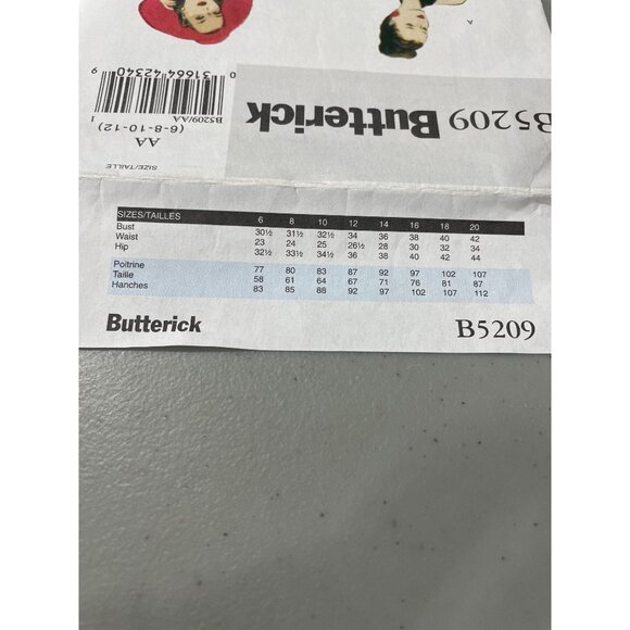 Butterick B5209 Sewing Pattern Sizes 6-12 Retro 47 Halter Cap Sleeve Dress UNCUT - Picture 4 of 6